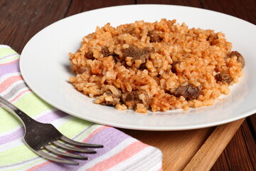 Spanish Rice with Beef.