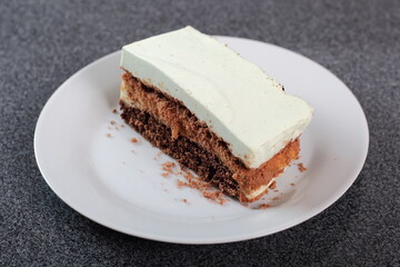 Layer cake with yogurt jelly filling
