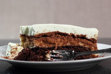 Layer cake with yogurt jelly filling