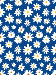 Flower camomile summer pattern kids room decor