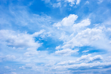 soft clouds and blue sky, abstract white background