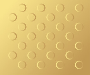 Gold Circle pattern, colorful holiday background - polka dots vector abstract background