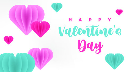 Happy Valentine's Day Background Banner Illustration Vector