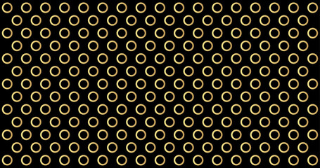 Gold polka dots pattern, colorful holiday background - vector abstract background © bebuntoon