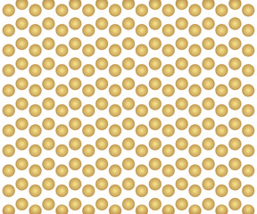 Gold polka dots pattern, colorful holiday background - vector abstract background