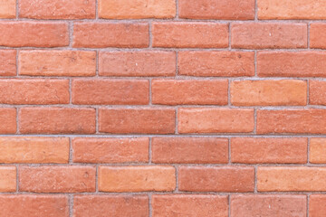 Red brick wall texture. Home or office design backdrop.