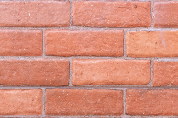 Red brick wall texture. Home or office design backdrop.