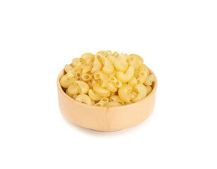 Fresh Raw Pasta on White Background