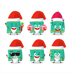 Santa Claus emoticons with napkin cartoon character