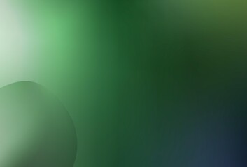 Dark Green vector background with bubble shapes. Colorful abstract illustration with gradient lines. The best blurred design for your business.