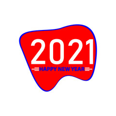 2021 creative happy new year logo 