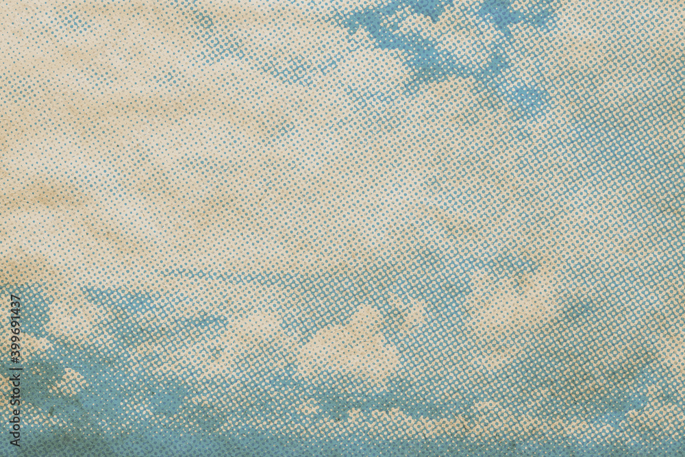Wall mural retro sky pattern on old paper