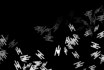 Dark Silver, Gray vector background with straight lines.