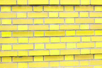 Abstract white brick wall texture depicting in paint colors on an old brick wall. white brick wall background pattern. 