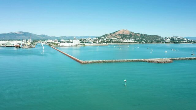 Townsville Breakwater On a Sunny Day