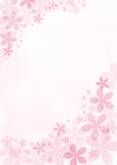 Obraz na płótnie Canvas 桜の背景05
