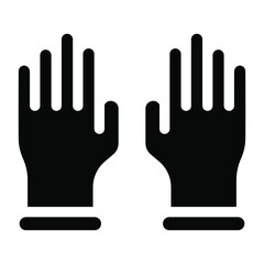 
An icon of medical gloves, editable design
