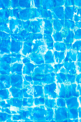 Top view swimming pool blue ripped water abstract background