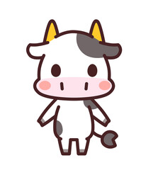 牛のかわいいキャラクター