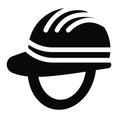 
Corona protection, solid icon of covid helmet 
