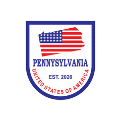 Pennsylvania Map Logo , United States Logo