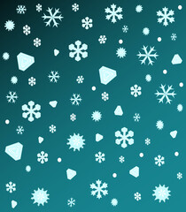 seamless pattern with snowflakes