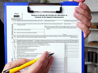 Form 8989 Request to Revoke the Election for Alternative to Payment of the Imputed Underpayment...