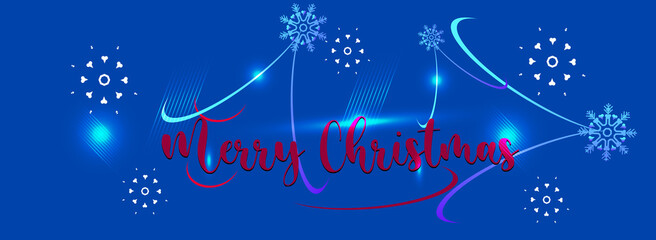 Naklejka na ściany i meble Merry Christmas greeting card background