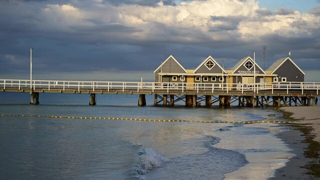 Busselton jetty on sunset in Busselton Western Australia