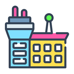 Airport icon,  real estate  web and mobile icon