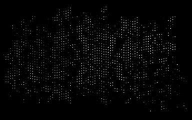 Dark Silver, Gray vector background with bubbles.