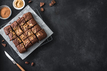 Chocolate brownie desert