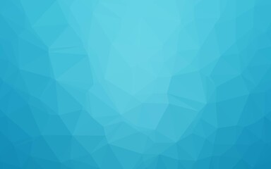 Light BLUE vector shining triangular template.