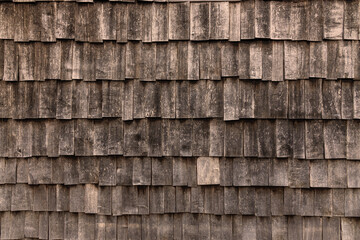 木のタイル　Tile material for old wooden walls