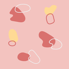 retro background pink yellow white abstract wallpaper