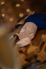 Festive canape, gingerbread toast and foie gras, french traditional festive gastronomy, France