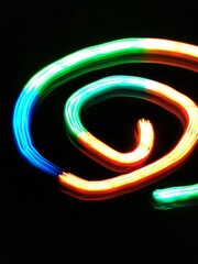 glowing lights