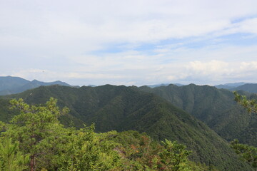 Obraz premium 宇連山から見る綺麗な景色