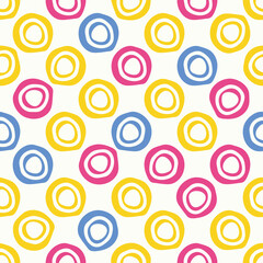Geometric circle seamless pattern. Modern stylish texture.