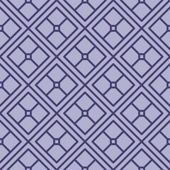 Japanese Square Diamond Vector Seamless Pattern
