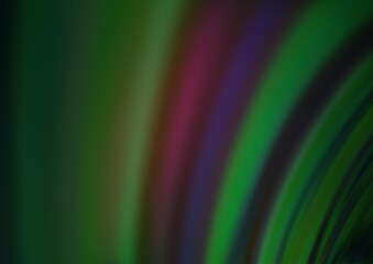 Dark Green vector template with abstract lines.