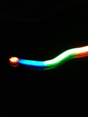 colorful painting with light 