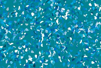 Light blue vector texture with random forms.