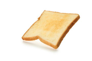 Fresh tasty toast isolated on white background