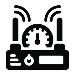 
Speedometer repair glyph icon 
