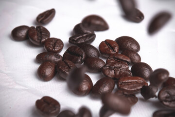 Close up of original coffee beans coming from vietnam, they are known for there strong but sweet taste!