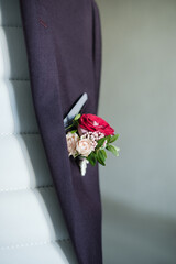 Man's jacket, groom's morning