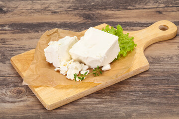 Greek traditional Feta soft cheese
