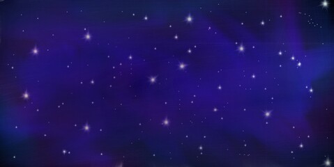 Blue Sky background with stars.