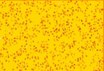 Light Orange vector pattern with spheres.